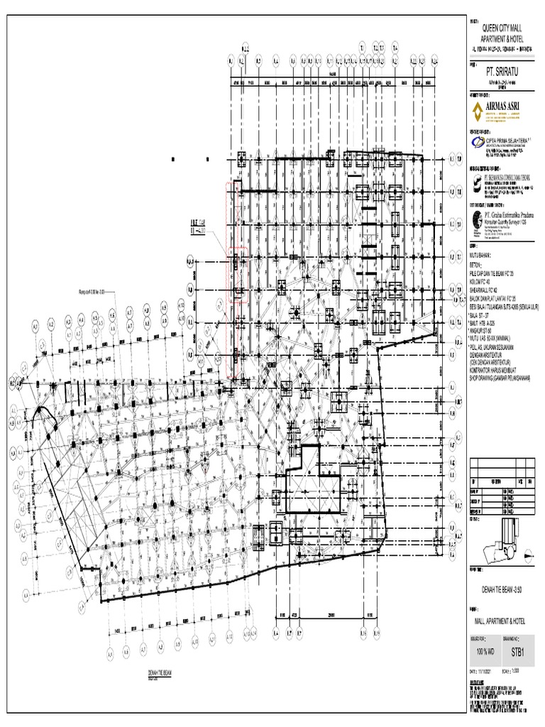 04.tiebeam, GWT, STP, Dinding Parapet | PDF