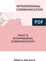 Intrapersonal Communication