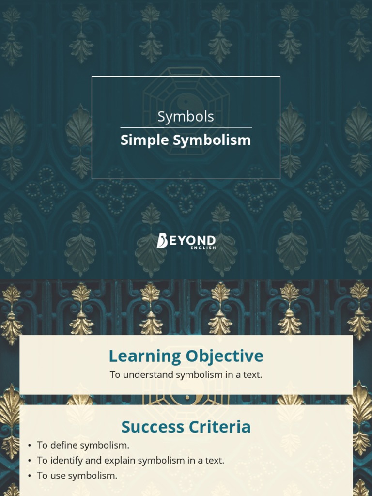Simple Symbolism PowerPoint | PDF