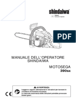 Shindaiwa 390SX User Manual