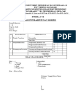 Format Penilaian Ujian Akhir Skripsi