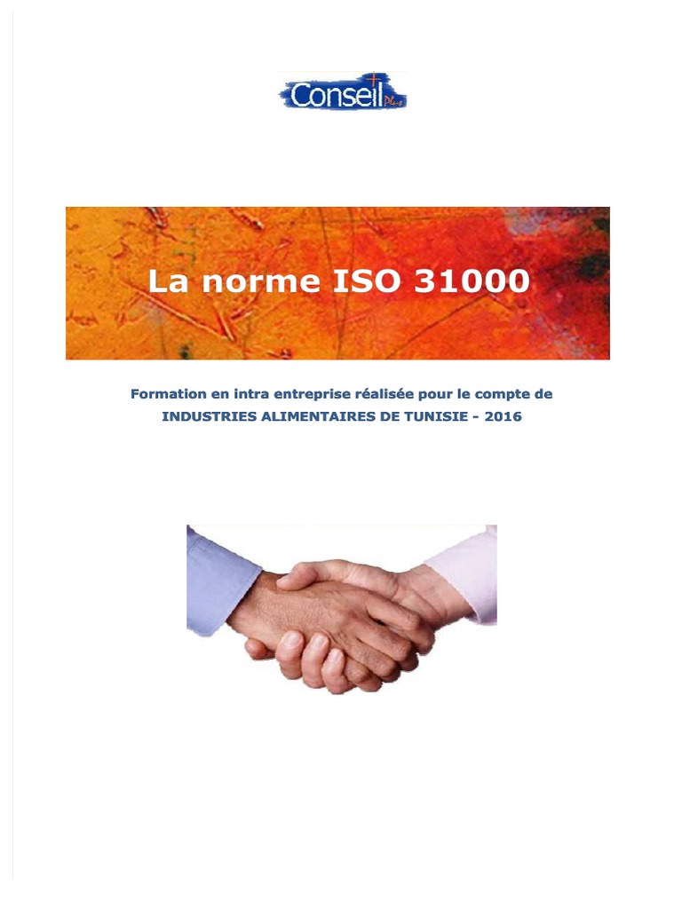 Gestion des risques selon ISO 31000 | PDF | Risque | Gestion des risques