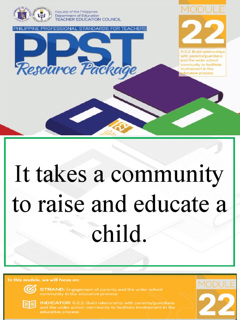PPST Resource Package Objective 9 | PDF | Parent | Teachers