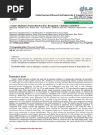 Journal - A Smart Attendance System Based On Face Recognition Challenges and Effects