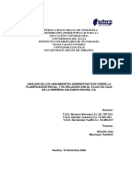 Trabajo de Grado Analisis de Los Lineamientos Administrativos Sobre La Planificacion Fisacl y Su Relacion Con El Flujo de Caj en Calzados Sicura