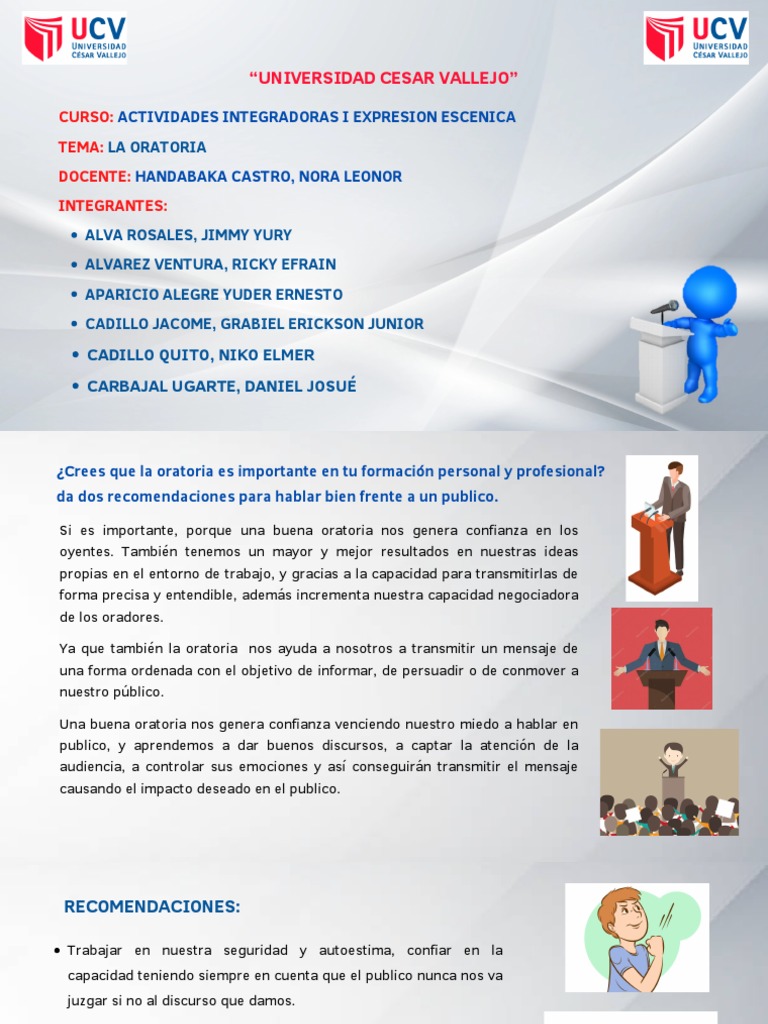 Importancia de la Oratoria en el Éxito | PDF