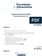 Aula 03 - Desenvolvendo em CSS