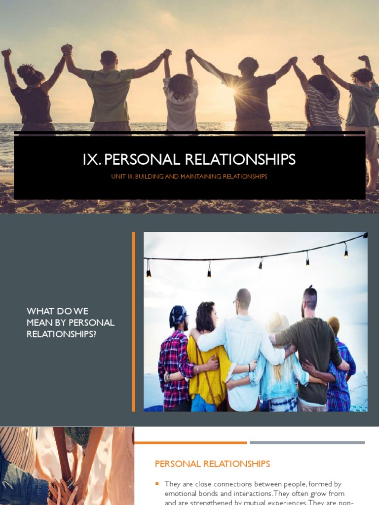 Understanding Personal Relationships | PDF | Wellness