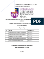 MGT400 Introduction To Management Group Project Report