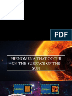 Phenomena That Occur On The Surface of The Sun