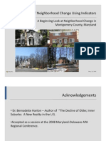 Examination of Neighborhood Change Using Indicators