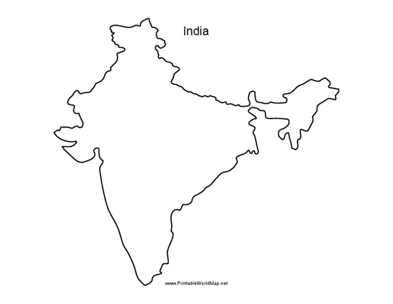 India Outline Map | PDF