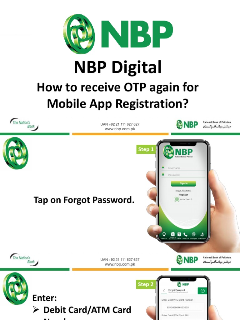 NBP App OTP Recovery Guide | PDF