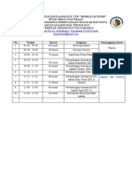 Rundown Kegiatan Planology Cup 1