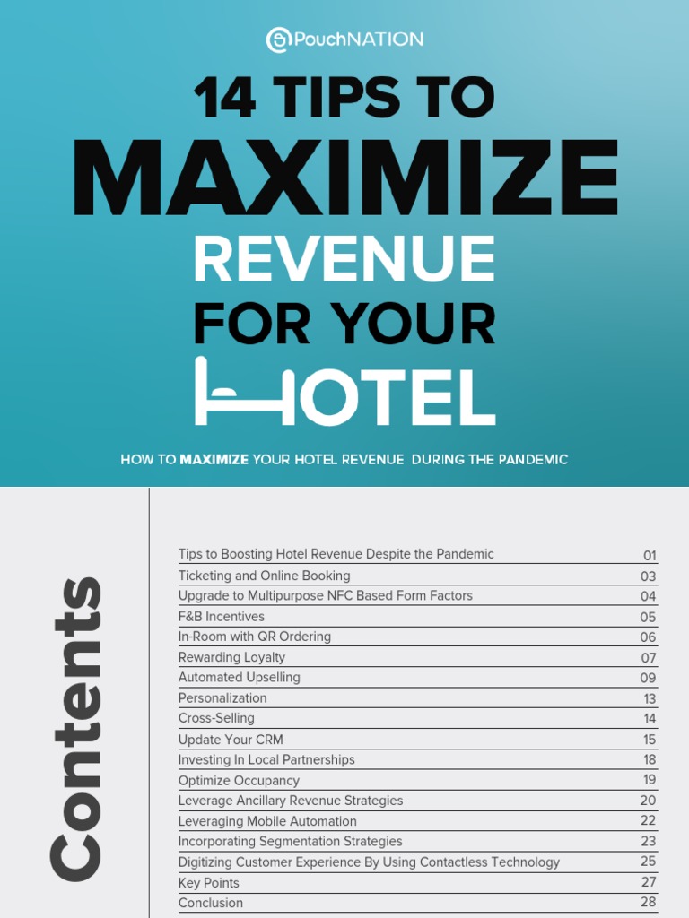 14 Tips To Maximize Revenue For Your Hotel | PDF | Customer ...