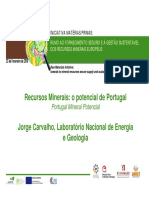 RecursosMinerais - Potencial de Portugal