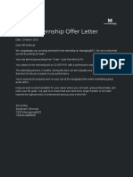 Internship Offer Letter - Atif Shahzad