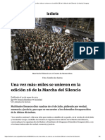 Una Vez Más - Miles Se Unieron en La Edición 28 de La Marcha Del Silencio - La Diaria - Uruguay