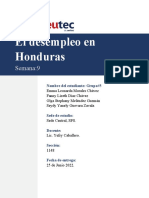 Informe Investigación - El Desempleo en Honduras