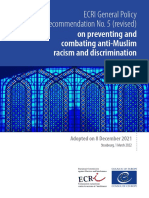 ECRI General Policy Recommendation No. 5 (Revised) On Preventing and Combating Anti-Muslim Racism and Discrimination