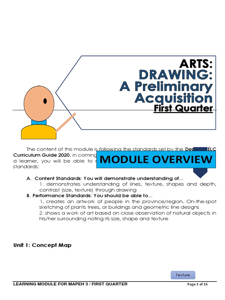 Module Mapeh 3 - Arts | PDF | Shape | Drawing