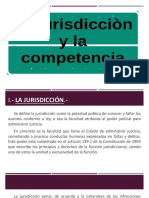 La Jurisdicción y Competencia. Cuarta Semana.