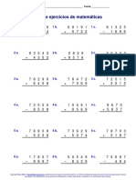 Hoja de Ejercicios de Matemáticas: Nombre: - Fecha