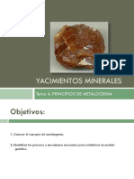 Tema 4 y 5. Metalogenia y Clasificación Genética.