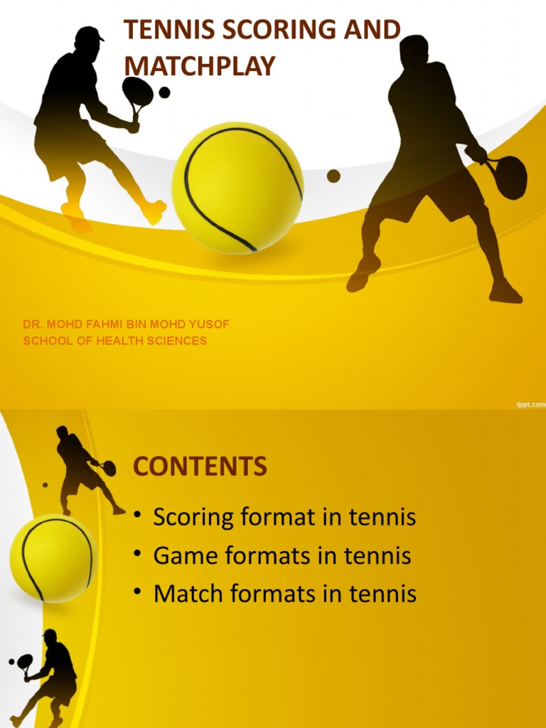 Tennis Scoring and Match Formats Guide | PDF | Sports Competitions ...