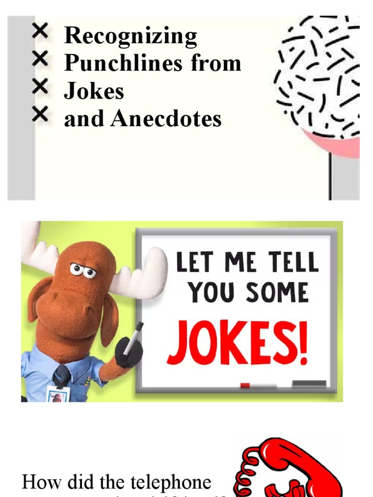 Lesson 4 Recognizing Punchlines in Jokes and Anecdotes | PDF | Jokes ...