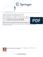 Arriaga, E. y K. Davis (1969), "The Pattern of Mortality Change in Latin America", Demography, Vol. 6, #3