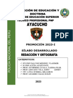 Silabo Redacción y Ortografía Pnp Ayacucho (1)