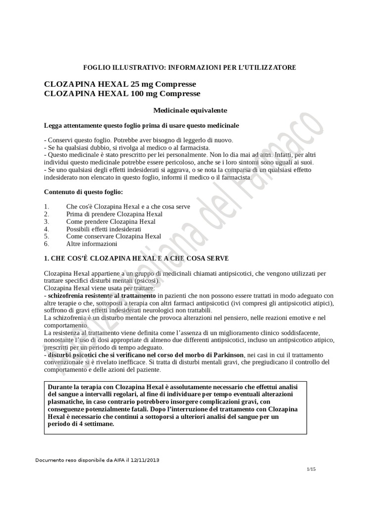 Clozapina | PDF