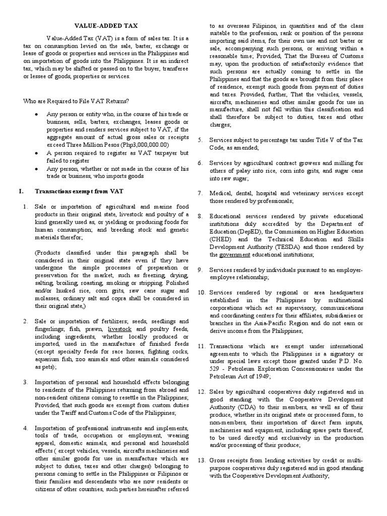 Business Taxation VAT | PDF | Value Added Tax | Taxes