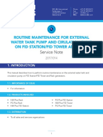 Routine Maintenance For External Water Tank Pump and Circulation Pump On FID Tower and Rack 2017-014