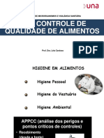 Controle de Qualidade de Alimentos+segurança Alimentar, Meio Ambiente e Saúde