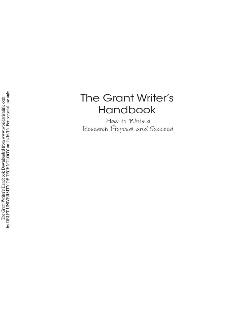 How To Write A Research Proposal and Succeed | PDF | Grant Writing ...