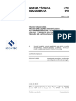 NTC 818 - Transformadores Monofásicos Tipo Aceite