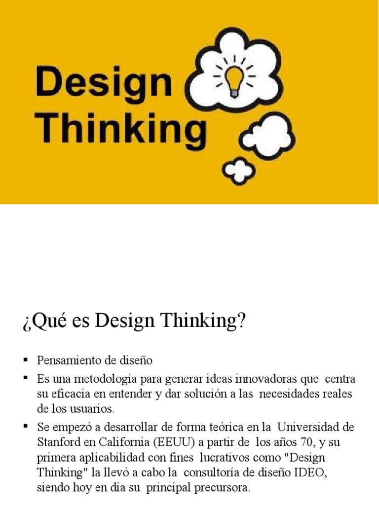 Design thinking pdf el pensamiento de dise o dise o