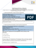 Activities Guide For The Development of The Practical Component and Evaluation Rubric - Unit 3 - Step 4 - Practical Component - Simulated Practices