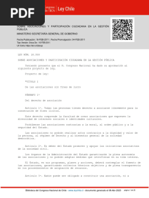 Ley 20500 - 16 FEB 2011