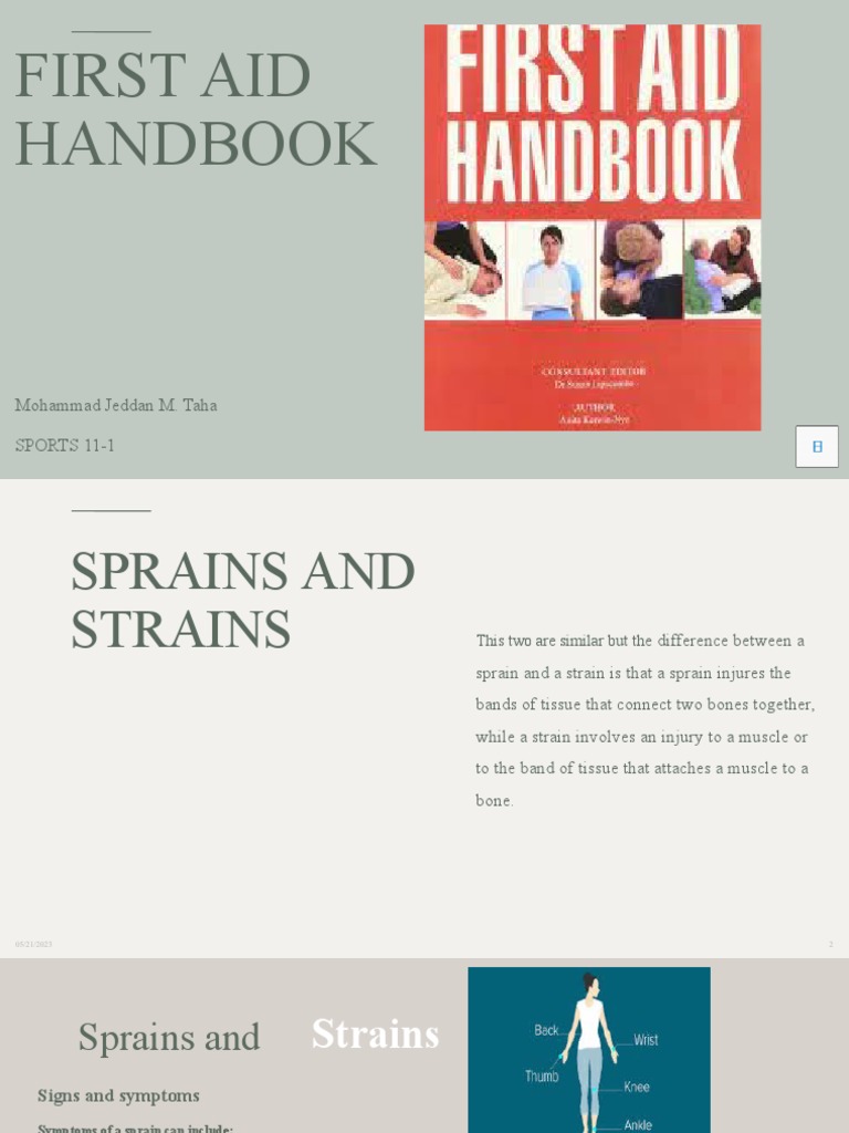 First Aid Handbook PDF Injury Burn