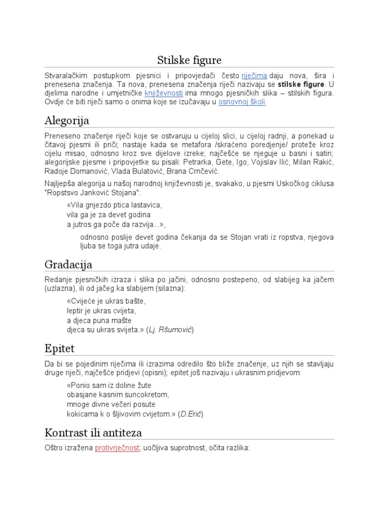 Stilske Figure | PDF