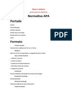 NORMATIVA APA-pasar A Materia