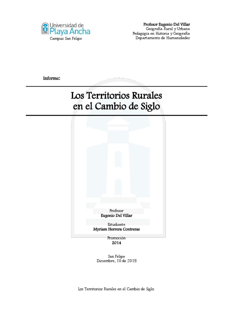 Cambios en Territorios Rurales y Urbanos | PDF | Área rural | Agricultura