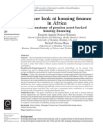 Another Look at Housing Finance in Africa The Anatomy of Pension Asset-Backed Housing Financing