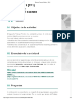 Examen - Trabajo Práctico 1 (TP1) - Intento 01 - 80%