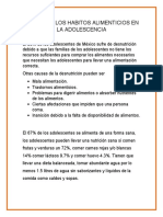 Como Son Los Habitos Alimenticios en La Adolescencia