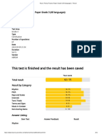 Music Theory Practice Paper Grade 3 (All Languages) - Result