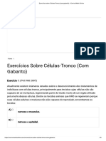 Exercícios Sobre Células-Tronco (Com Gabarito) - Ensino Médio Online
